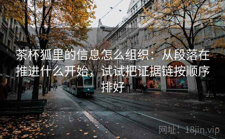 茶杯狐里的信息怎么组织：从段落在推进什么开始，试试把证据链按顺序排好