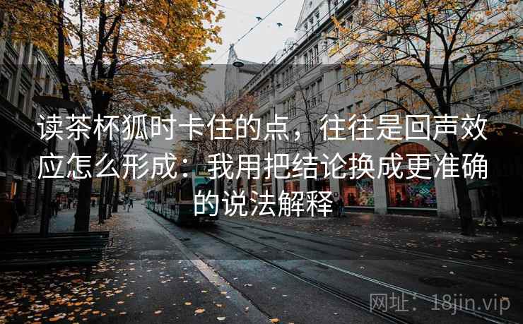 读茶杯狐时卡住的点，往往是回声效应怎么形成：我用把结论换成更准确的说法解释