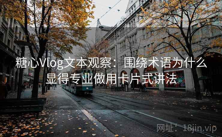 糖心Vlog文本观察：围绕术语为什么显得专业做用卡片式讲法